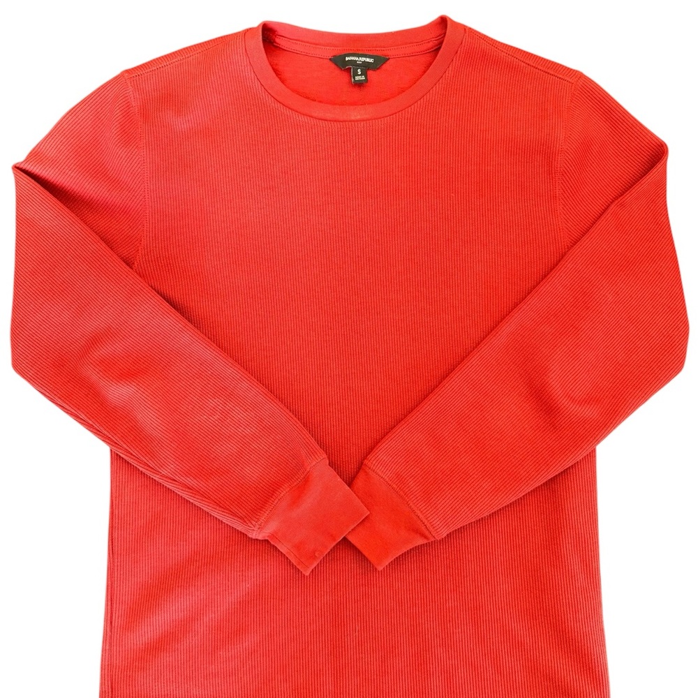 Banana Republic Red Long Sleeve Tee